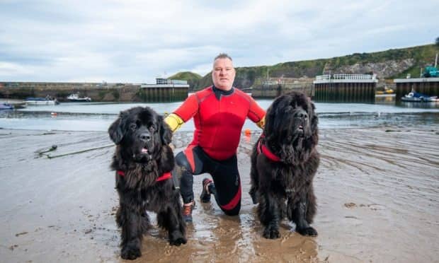 Norman McConnachie is the owner of water rescue dogs Yogi & Cindy